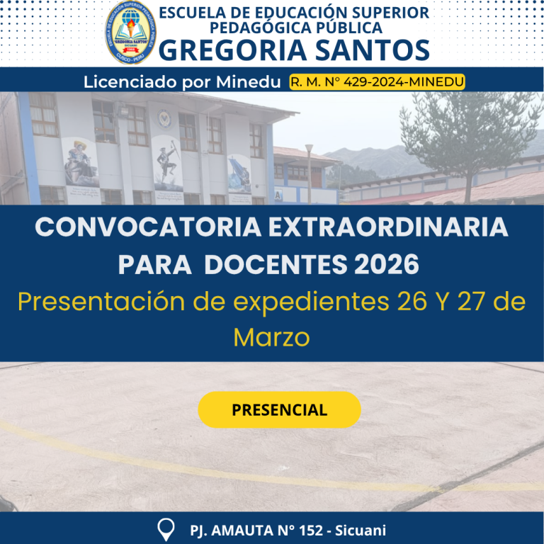 Convocatoria extraordinaria para docentes 2026