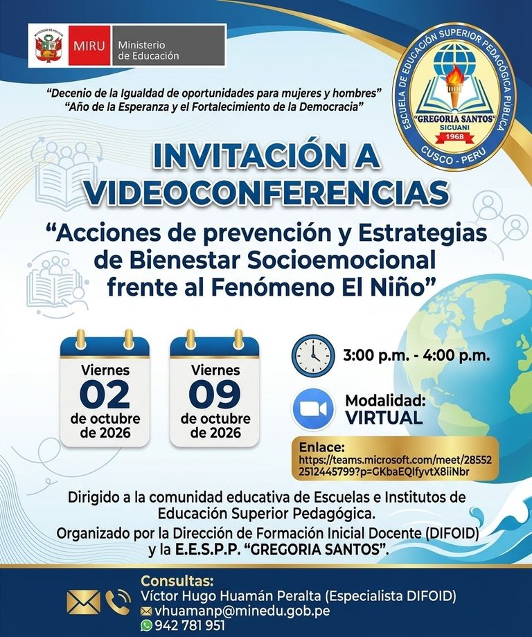 «Acciones de Prevención y Estrategias de Bienestar Socioemocional Frente al Fenómeno del Niño»